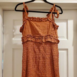 *NEW* ASOS Burnt Orange/Rust Summer Dress Size 4